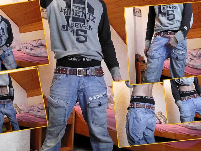 Skater Boy sagging in sexy Jeans