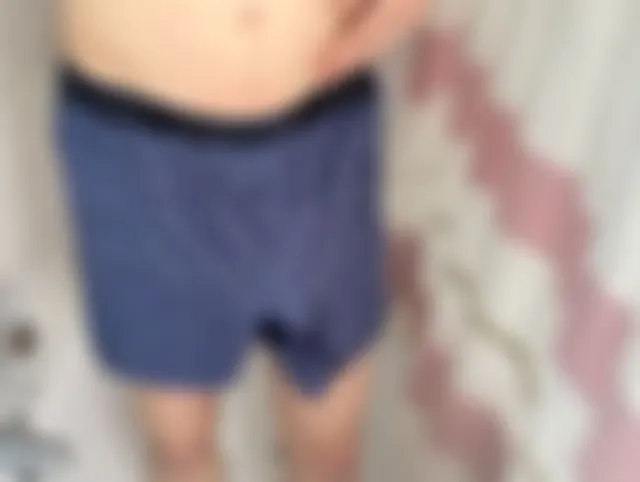 Boy is pissing in calvin klein underwear
