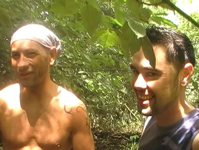 fucked by BIG COCK outdoor exhib with corking