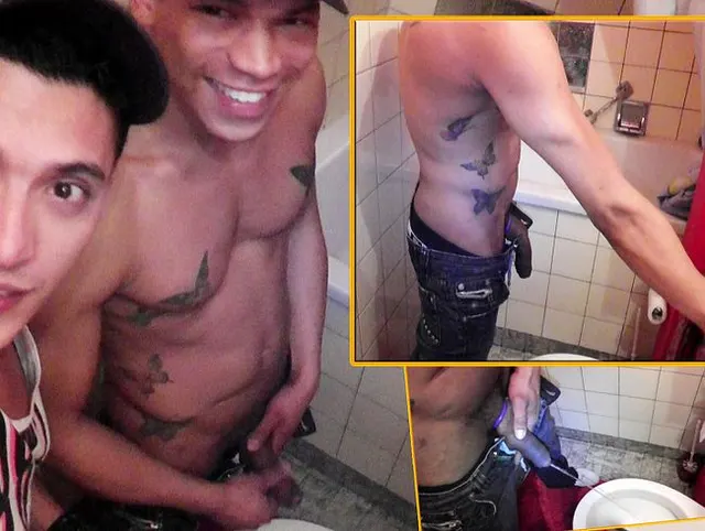 Stiefbruder beim Pissen gefilmt