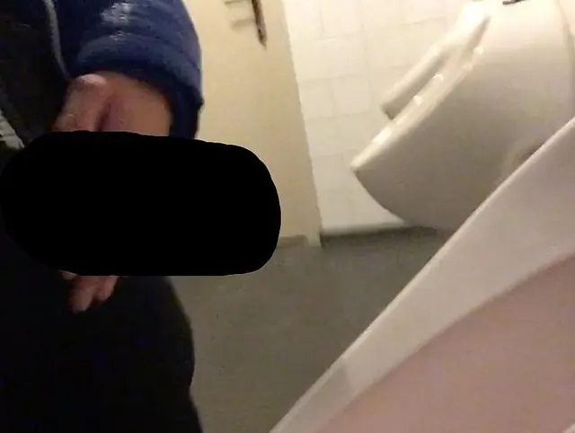 when I'm in a public restroom I need to show my dick on camera